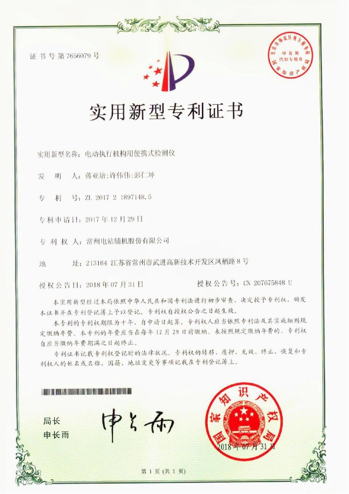 Utility model patent (21)